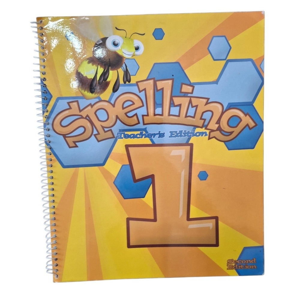 BJU Press Spelling 1 Teacher's Edition Second Edition Spiral Bound 9781591662815